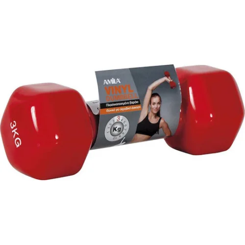 AMILA Βαράκι Εξάγωνο Βινυλίου 1 x 3.0kg