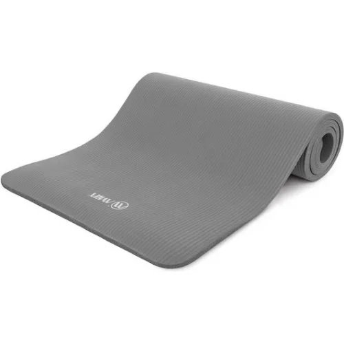 AMILA Στρώμα Γυμναστικής Yoga/Pilates Γκρι (183x63cm)