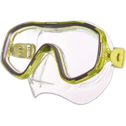 AMILA Μάσκα Θαλάσσης Σιλικόνης Παιδική Smile Silicon σε Κίτρινο χρώμα