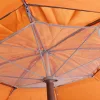 Escape Σπαστή Ομπρέλα Θαλάσσης Αλουμινίου Διαμέτρου 2m με UV Προστασία και Αεραγωγό Πορτοκαλί