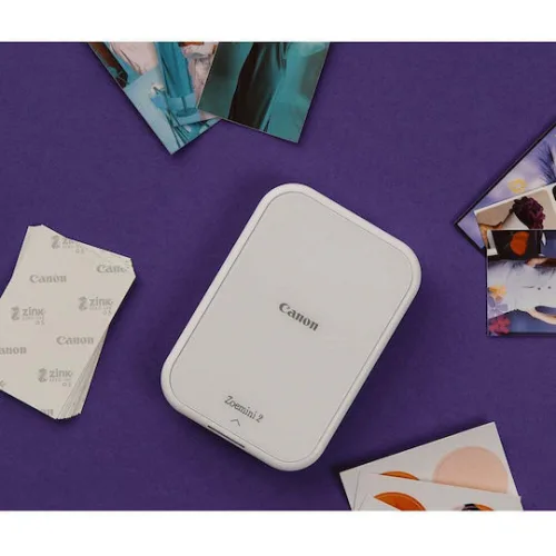 Canon Zoemini 2 Zink Εκτυπωτής για Φωτογραφίες με Bluetooth White