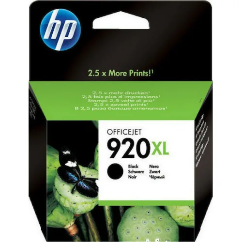 HP 920XL Γνήσιο Μελάνι Εκτυπωτή InkJet Μαύρο (CD975AE)