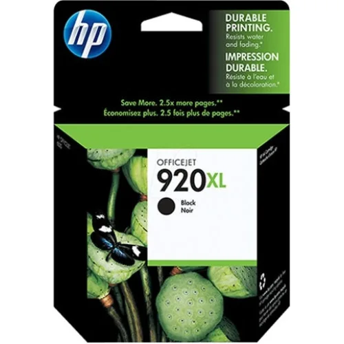 HP 920XL Γνήσιο Μελάνι Εκτυπωτή InkJet Μαύρο (CD975AE)