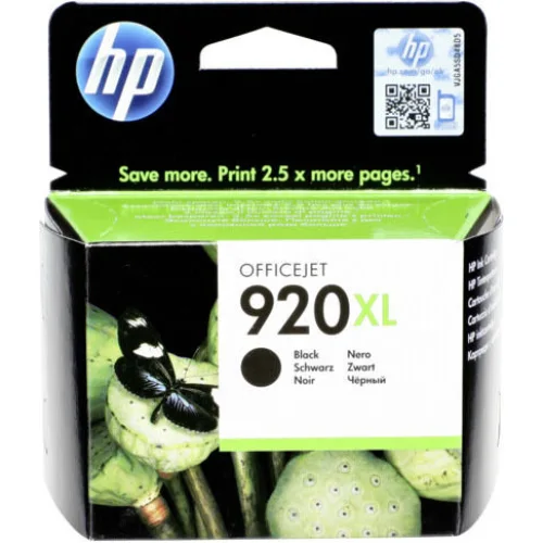 HP 920XL Γνήσιο Μελάνι Εκτυπωτή InkJet Μαύρο (CD975AE)