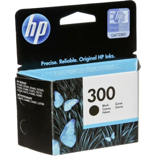 HP 300 Γνήσιο Μελάνι Εκτυπωτή InkJet Μαύρο (CC640EE)