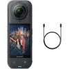Insta360 x5 Action Camera 8K με Οθόνη και Wi-Fi Μαύρη