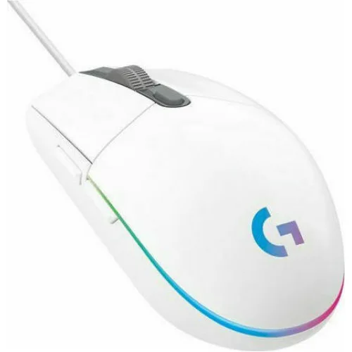 Logitech G203 Lightsync RGB Gaming Ποντίκι 8000 DPI Λευκό