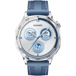 Huawei Watch GT 5 Stainless Steel 46mm Αδιάβροχο με Παλμογράφο (Μπλε)
