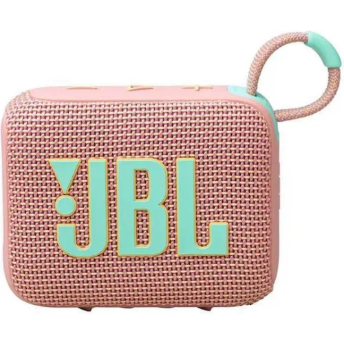 JBL Go 4 Αδιάβροχο Ηχείο Bluetooth 4.2W με Διάρκεια Μπαταρίας έως 7 ώρες Ροζ