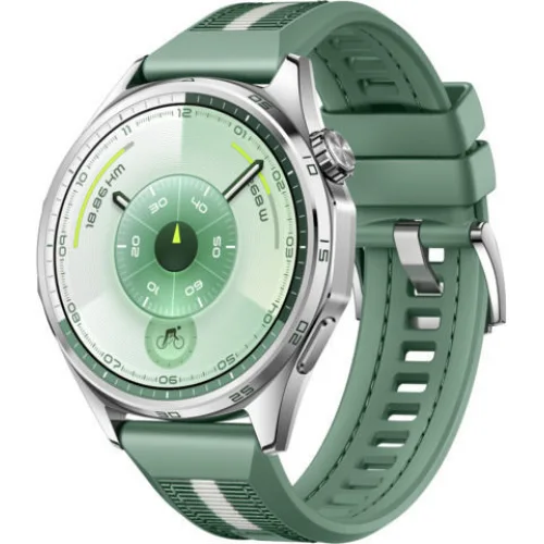 Huawei Watch GT 6 Stainless Steel 41mm Αδιάβροχο με Παλμογράφο (Green Woven)