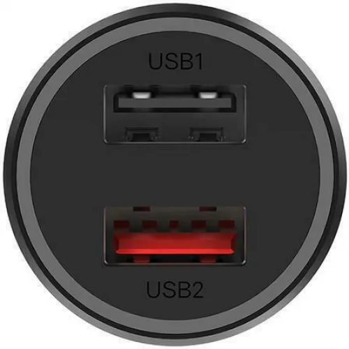 Xiaomi Φορτιστής Αυτοκινήτου 37W 2.25A Γρήγορης Φόρτισης με Θύρες: 2xUSB Μαύρος