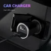 Xiaomi Φορτιστής Αυτοκινήτου 37W 2.25A Γρήγορης Φόρτισης με Θύρες: 2xUSB Μαύρος