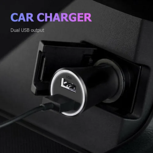 Xiaomi Φορτιστής Αυτοκινήτου 37W 2.25A Γρήγορης Φόρτισης με Θύρες: 2xUSB Μαύρος