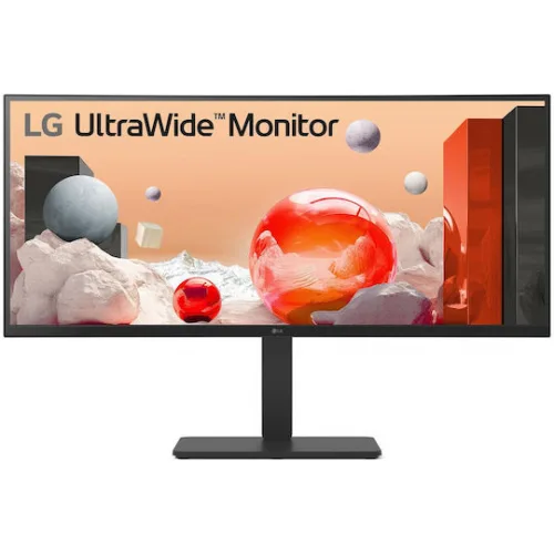 LG 34BA75QE-B Ultrawide IPS HDR Curved Monitor 34" QHD 3440x1440 με Χρόνο Απόκρισης 5ms GTG