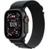Apple Watch Ultra 3 Titanium 49mm Αδιάβροχο με eSIM και Παλμογράφο (Black Titanium Case with Black Alpine Loop - Large)