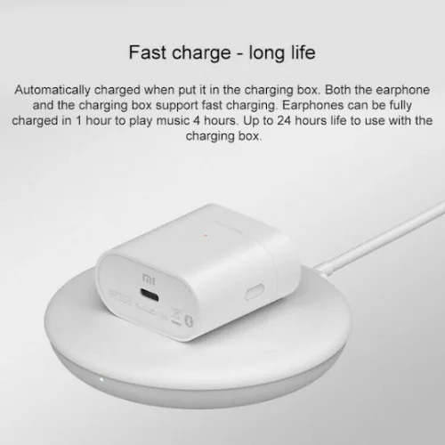 Xiaomi Mi Air 2S Earbud Bluetooth Handsfree Ακουστικά με Θήκη Φόρτισης Λευκά