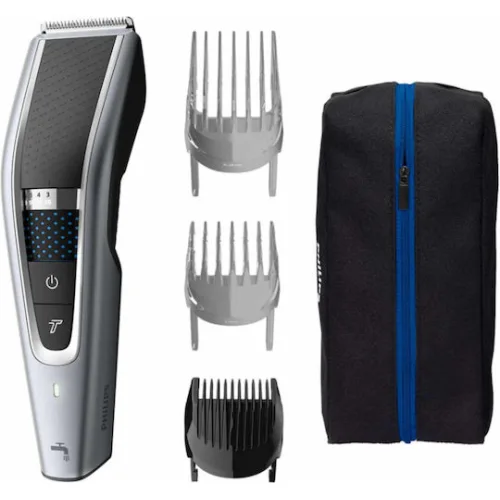 Philips Series 5000 Επαναφορτιζόμενη Κουρευτική Μηχανή Silver/Black HC5630/15