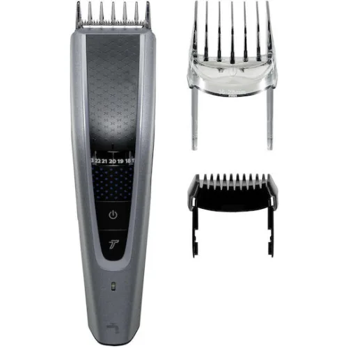 Philips Series 5000 Επαναφορτιζόμενη Κουρευτική Μηχανή Silver/Black HC5630/15