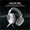 Corsair HS55 Stereo Over Ear Gaming Headset με σύνδεση 3.5mm Λευκό