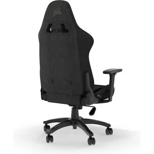 Corsair TC100 Relaxed Υφασμάτινη Καρέκλα Gaming με Ρυθμιζόμενα Μπράτσα Μαύρη