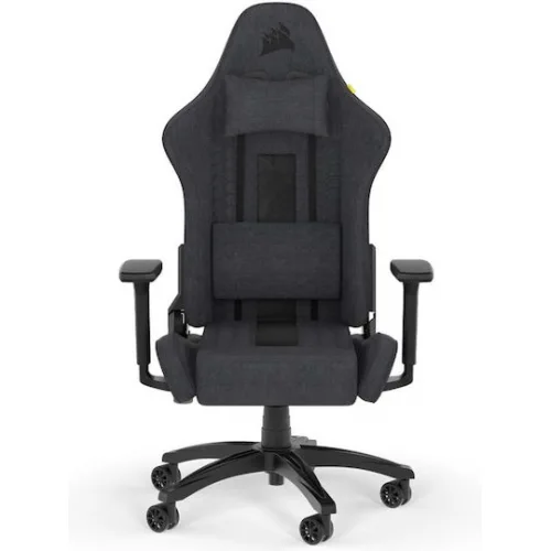 Corsair TC100 Relaxed Υφασμάτινη Καρέκλα Gaming με Ρυθμιζόμενα Μπράτσα Black/Grey