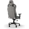 Corsair T3 Rush Fabric (2023) Υφασμάτινη Καρέκλα Gaming με Ρυθμιζόμενα Μπράτσα Γκρι/Λευκό