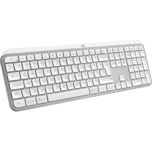 Logitech MX Keys S Ασύρματο Bluetooth Πληκτρολόγιο International English Pale Grey