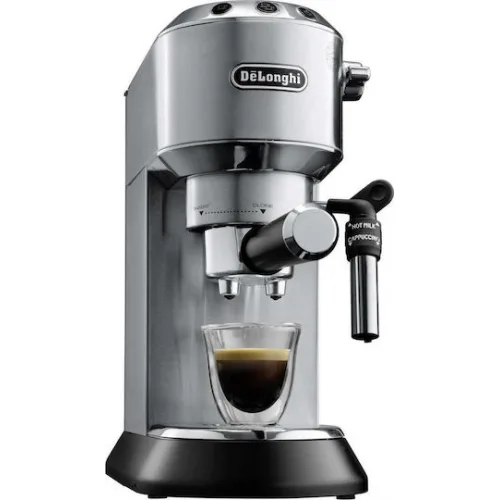 De'Longhi Dedica Pump Μηχανή Espresso 1300W Πίεσης 15bar Ασημί