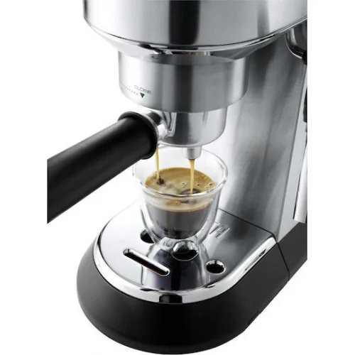 De'Longhi Dedica Pump Μηχανή Espresso 1300W Πίεσης 15bar Ασημί