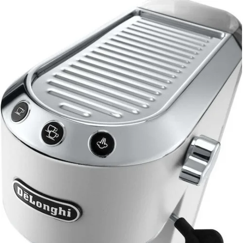 De'Longhi Dedica Pump Μηχανή Espresso 1300W Πίεσης 15bar Λευκή