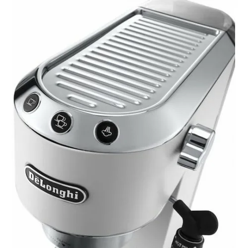 De'Longhi Dedica Pump Μηχανή Espresso 1300W Πίεσης 15bar Λευκή