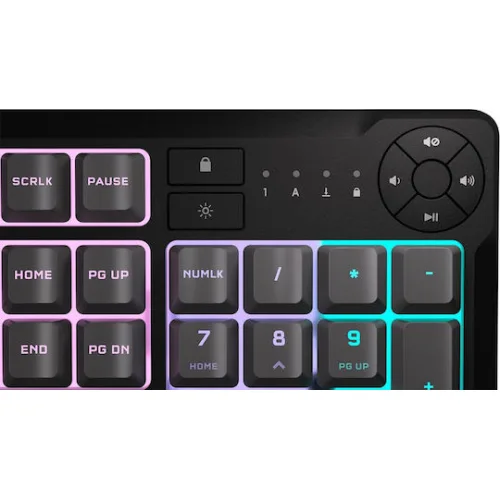 Corsair K55 CORE RGB Gaming Πληκτρολόγιο με RGB φωτισμό (Αγγλικό US)