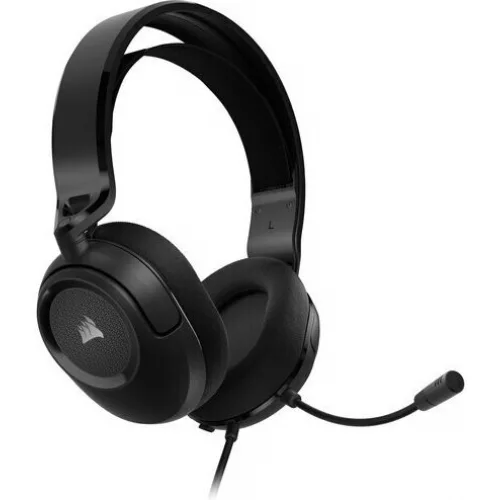 Corsair HS35 v2 Over Ear Gaming Headset με σύνδεση 3.5mm Carbon for PC / PS4 / XBOX