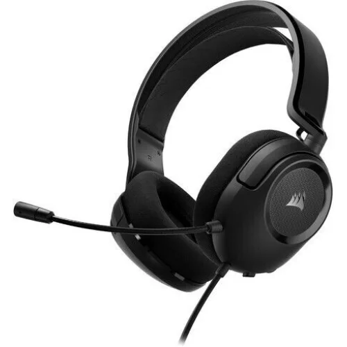 Corsair HS35 v2 Over Ear Gaming Headset με σύνδεση 3.5mm Carbon for PC / PS4 / XBOX