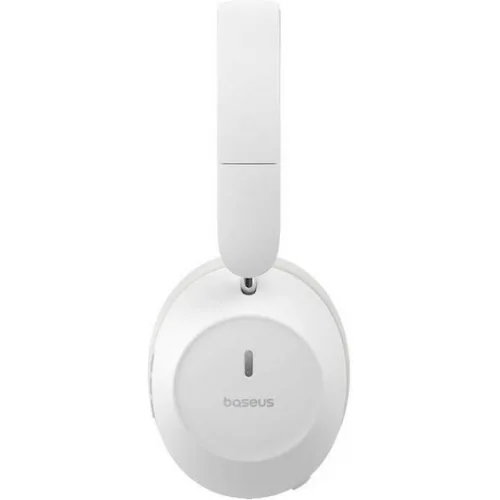 Baseus Bass 30 Max Ασύρματα / Ενσύρματα On Ear Ακουστικά με 50 ώρες Λειτουργίας και Quick Charge Λευκά