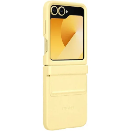 Samsung Back Cover Δερμάτινο / Δερματίνης Κίτρινο (Samsung Galaxy Flip6)