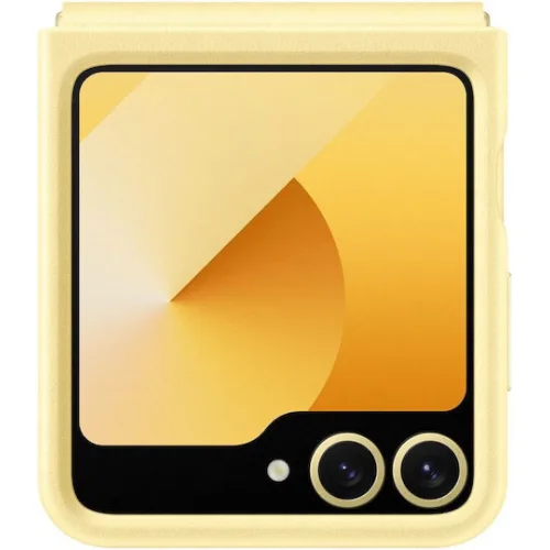Samsung Back Cover Δερμάτινο / Δερματίνης Κίτρινο (Samsung Galaxy Flip6)