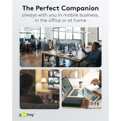 Goobay USB 3.2 Hub 4 Θυρών με σύνδεση USB-C / USB-A Γκρι