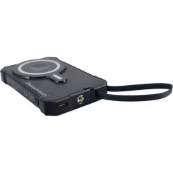Powertech PT-1505 Ηλιακό MagSafe Power Bank 10000mAh 35W με Θύρα USB-C Power Delivery Μαύρο