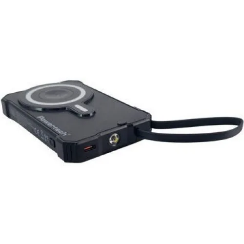 Powertech PT-1505 Ηλιακό MagSafe Power Bank 10000mAh 35W με Θύρα USB-C Power Delivery Μαύρο