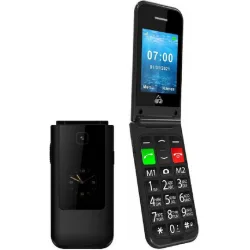 Powertech Sentry Dual II Single SIM Κινητό με Μεγάλα Κουμπιά Μαύρο