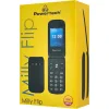 Powertech Milly Flip Dual SIM Κινητό με Μεγάλα Κουμπιά Μαύρο