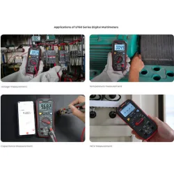Uni-T Ψηφιακό Πολύμετρο True RMS με Μέτρηση AC / DC / Αντίστασης / Χωρητικότητας / Θερμοκρασίας UT60BT