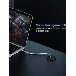 Γραφείο Gaming Ξύλινο Μαύρο με Μεταλλικά Πόδια & LED 120x60x75εκ.