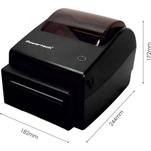 Powertech Εκτυπωτής Ετικετών USB, Serial, Ethernet 203 dpi