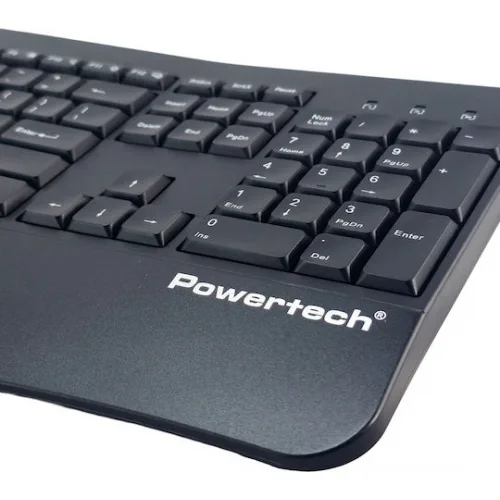 Powertech PT-1490 Ασύρματο Bluetooth Σετ Πληκτρολόγιο & Ποντίκι για Tablet Ελληνικό