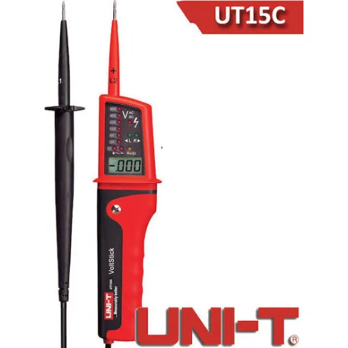 Uni-T Ανιχνευτής Τάσης UT15C AC/DC με Εύρος Μέτρησης 12 - 690V