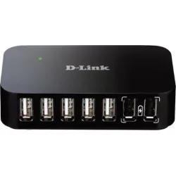 D-Link DUB-H7 D1 v1 USB 2.0 Hub 7 Θυρών με σύνδεση USB-A και Εξωτερική Παροχή Ρεύματος