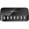 D-Link DUB-H7 D1 v1 USB 2.0 Hub 7 Θυρών με σύνδεση USB-A και Εξωτερική Παροχή Ρεύματος