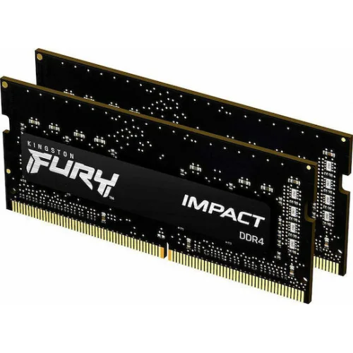 Kingston Fury Impact DDR4 16GB RAM με 2x8GB Modules και Ταχύτητα 3200 για Laptop